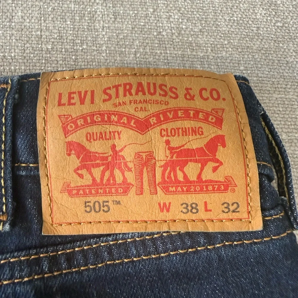 Levi's Straight Leg Jeans in Deep Indigo